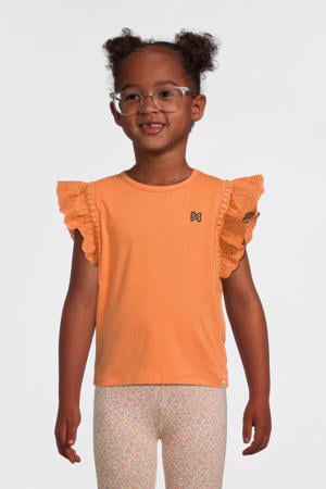 mouwloze top oranje