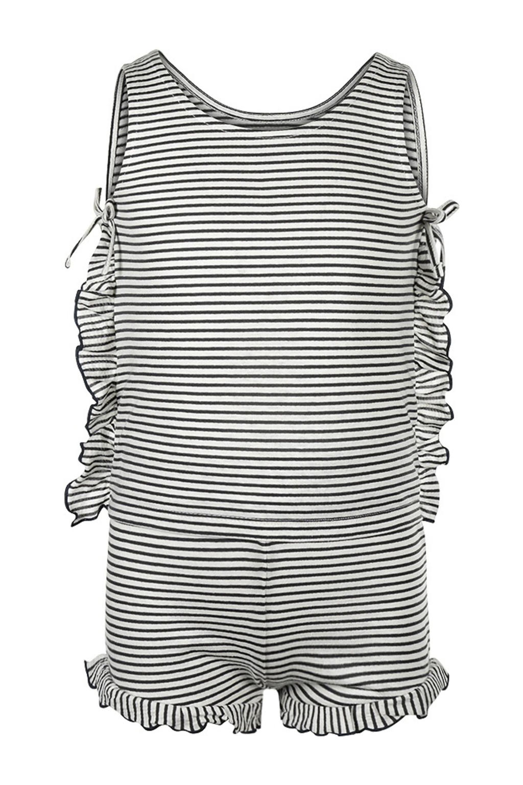 Koko Noko top + broek donkerblauw/wit