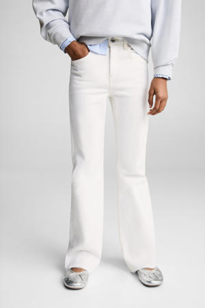regular waist flared jeans wit