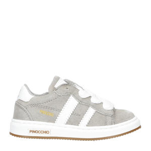   suède sneakers lichtgrijs