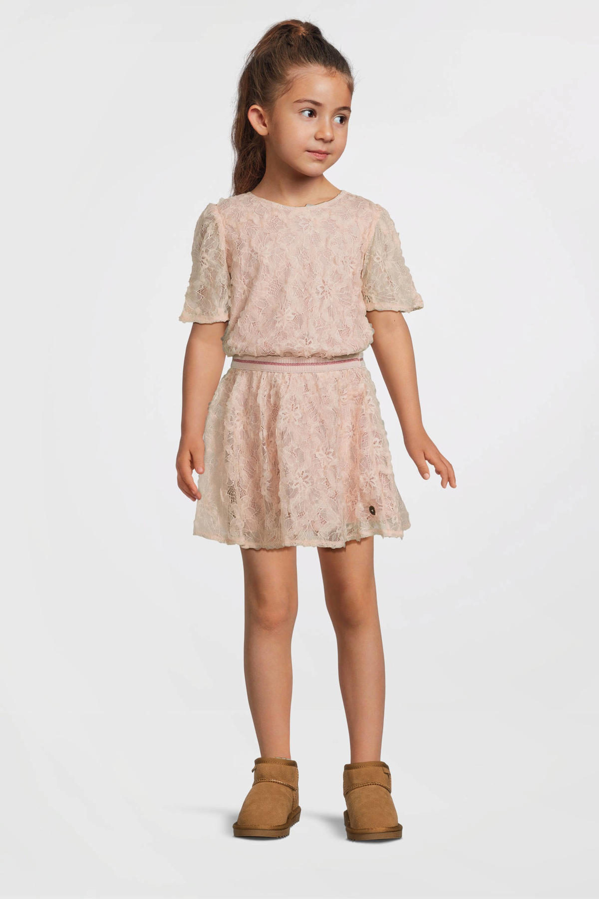 Like Flo korte jurk lichtroze