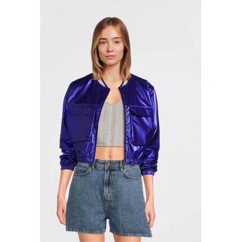 Like Flo Young bomberjack blauw Jas Meisjes Polyamide Ronde hals Effen