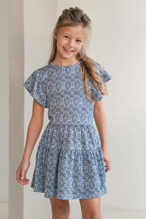 midi jurk blauw