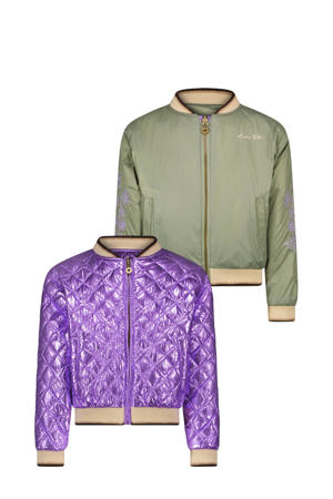 reversible jas paars