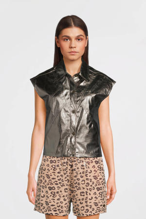 gilet antraciet