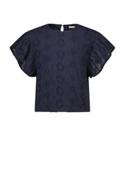 thumbnail: Like Flo blousetop donkerblauw broderie