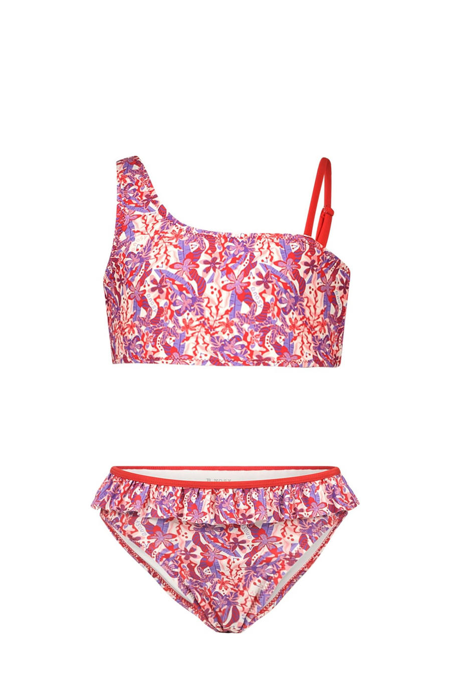 Arshiner Mädchen Bikini-Set Kinder Badeanzug Zweiteiliger Rüschen Tankini Schwimmanzug Strand Stoffdruck Badebekleidung Schwimmen Schwarz 122/4-5 Jahre