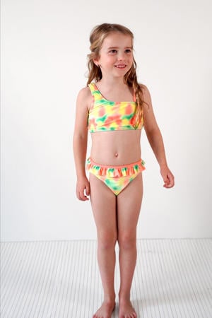 bikini met all over print groen/multicolor
