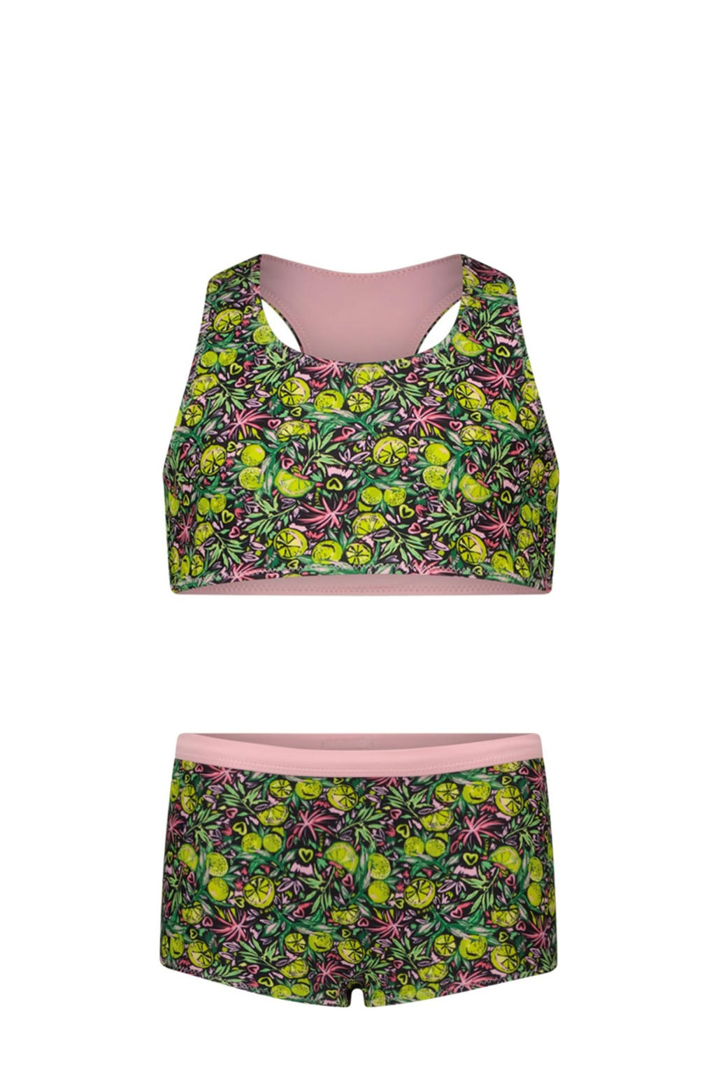 B.Nosy reversible bikini groen/roze