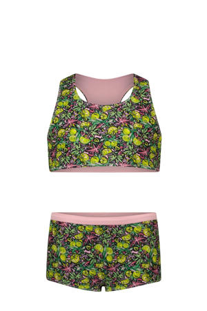 reversible bikini groen/roze