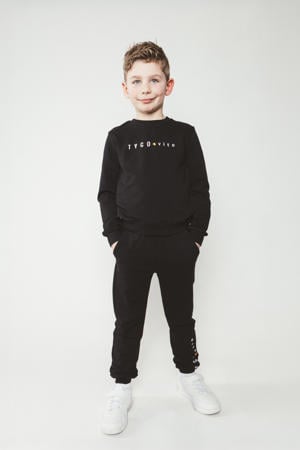 regular joggingbroek zwart