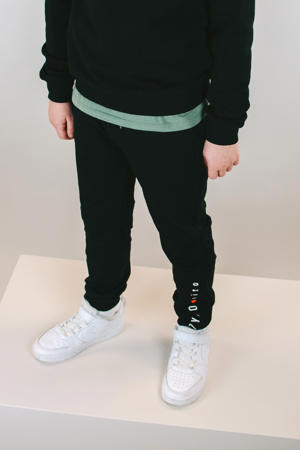 regular joggingbroek zwart