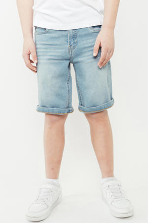 regular denim short light blue denim