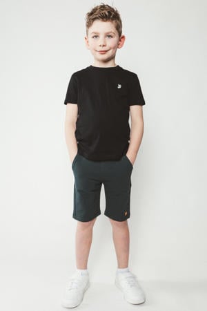 regular sweatshort donkergroen