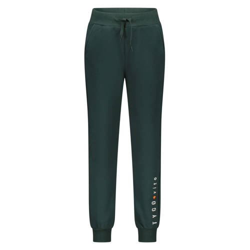TYGO & vito regular joggingbroek donkergroen Jongens Sweat Tekst - maat 110/116 afbeelding