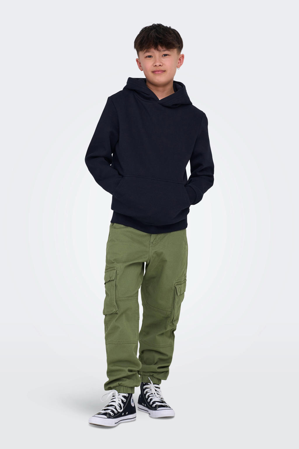 ONLY & SONS JUNIOR cargo broek groen