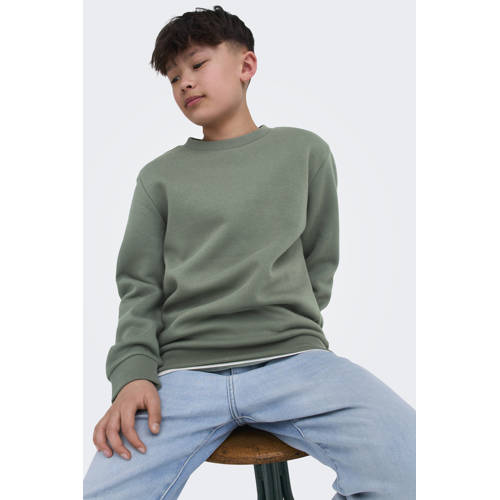 ONLY & SONS JUNIOR sweater grijs Effen - maat 146/152 afbeelding
