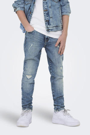 tapered jeans medium blue denim