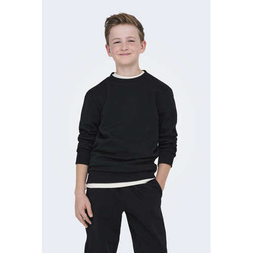ONLY & SONS JUNIOR sweater zwart Effen - maat 170/176 afbeelding