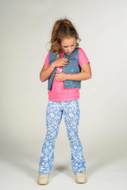 thumbnail: Moodstreet flared legging lichtblauw