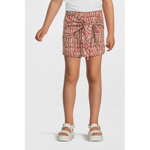 Quapi korte rok beige Meisjes Katoen All over print