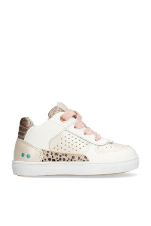   leren sneakers wit