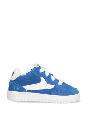   suède sneakers blauw