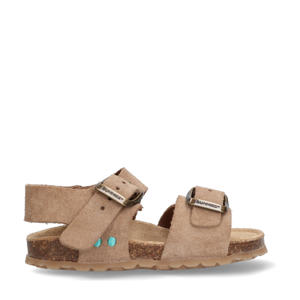 Bonny Beach  suède sandalen taupe