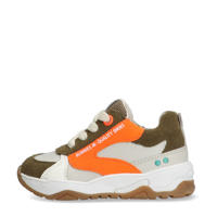 thumbnail: BunniesJR Ciske Chunky leren sneakers beige/oranje