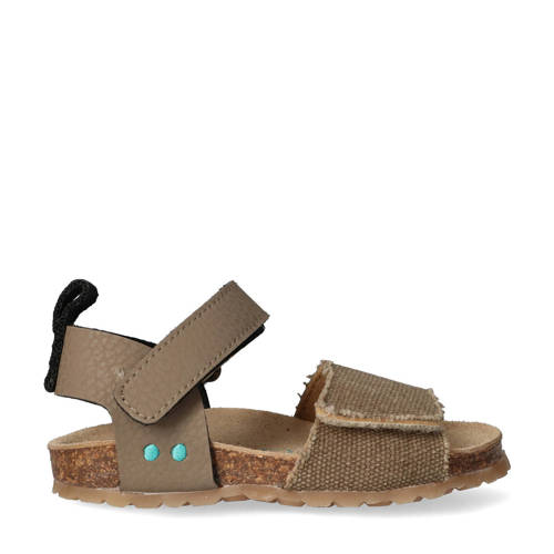 BunniesJR Bodijn Beach sandalen bruin Jongens Imitatieleer Effen