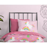 thumbnail: Good Morning kinderdekbed zonder overtrek unicorn roze (140x200)