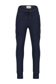 thumbnail: Donkerblauwe jongens Raizzed relaxed joggingbroek van sweat materiaal met regular waist, elastische tailleband met koord en effen