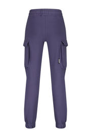 thumbnail: Blauwe jongens Raizzed relaxed cargo broek van sweat materiaal met regular waist, elastische tailleband met koord en effen