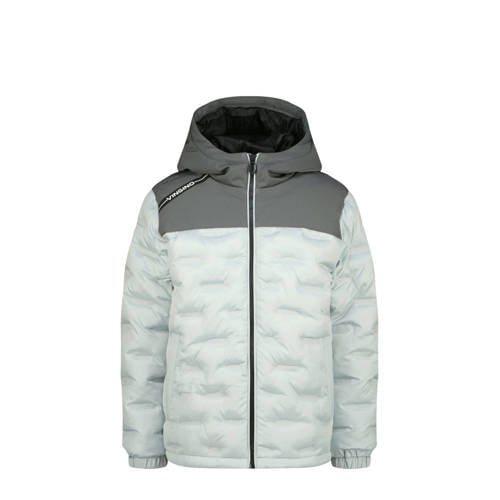 Vingino gewatteerde jas grijs Jongens Polyester Capuchon Meerkleurig