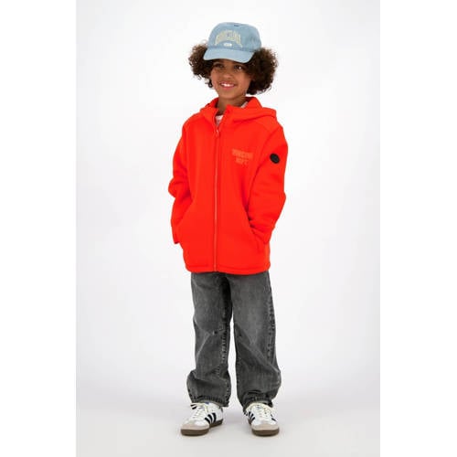 Vingino zomerjas oranje Jongens Polyester Capuchon Backprint
