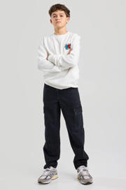 thumbnail: Black denim jongens America Today rechtvallend  waist black van denim met rits- en knoopsluiting en effen