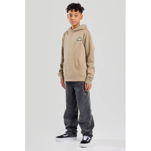 America Today hoodie beige Sweater Backprint