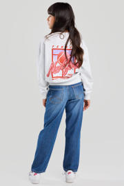 thumbnail: America Today low waist loose fit jeans medium blue denim