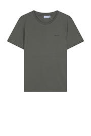 thumbnail: Groene jongens Ambique -shirt van stretchkatoen met logo dessin, korte mouwen en ronde hals