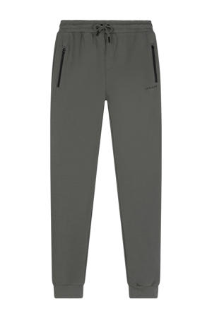 slim sweatpant donkergroen