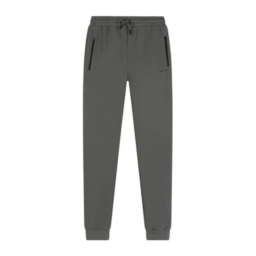 Ambique slim sweatpants donkergroen Broek Jongens Katoen Logo - maat 140 afbeelding