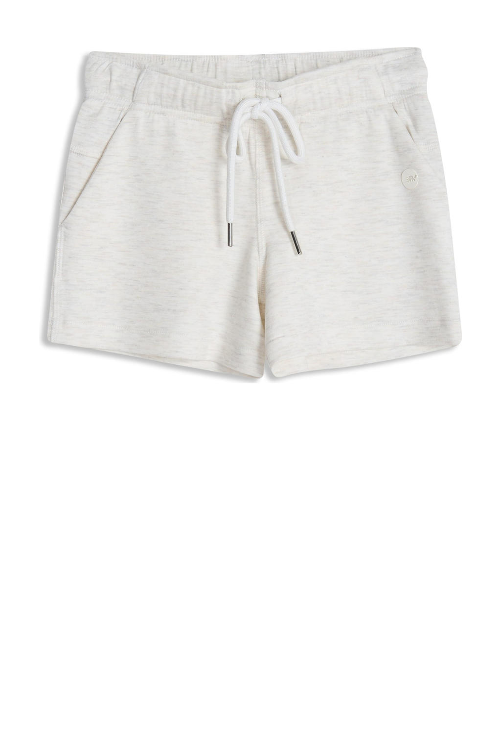 Grijs melange meisjes 4PRESIDENT sweatshort melange van modal met elastische tailleband met koord en effen
