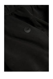 thumbnail: Zwarte meisjes 4PRESIDENT sweatshort van modal met elastische tailleband met koord en effen