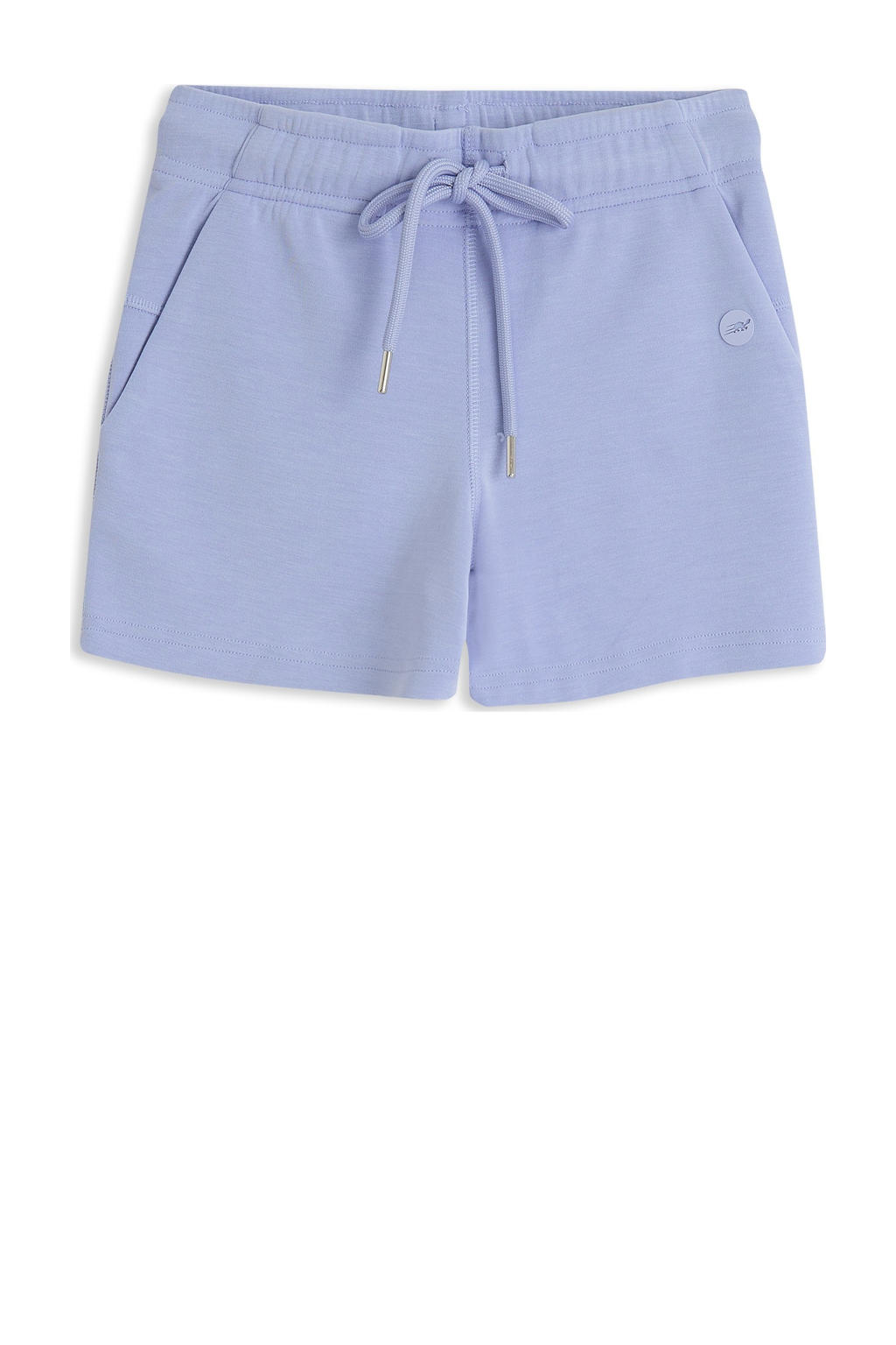 Lavendelkleurige meisjes 4PRESIDENT sweatshort van modal met elastische tailleband met koord en effen