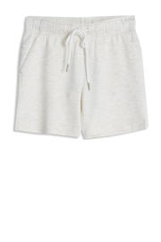 thumbnail: Grijs melange jongens 4PRESIDENT sweatshort melange van modal met elastische tailleband met koord en effen