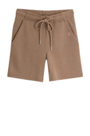 thumbnail: Bruine jongens 4PRESIDENT sweatshort van modal met elastische tailleband met koord en effen