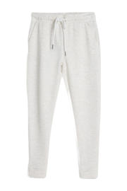 thumbnail: Grijs melange jongens 4PRESIDENT joggingbroek melange van modal met elastische tailleband met koord en effen