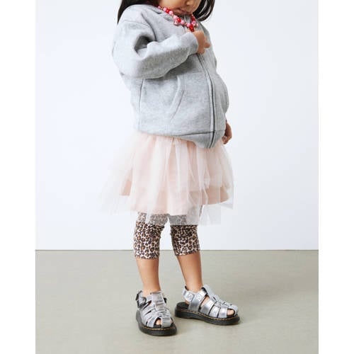 Dr. Martens Caarys T leren sandalen Silver Metallic Patent Lamper Zilver Meisjes Leer