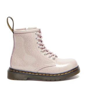 1460 T  leren veterboots powder pink nebula glitter