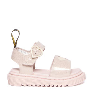 Marlowe Hearts T  leren sandalen Powder Pink